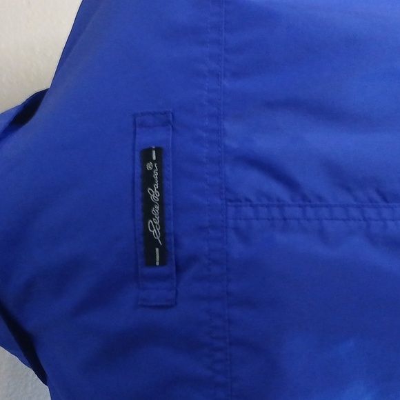 Eddie BAUER VIBRANT BLUE LIGHTWEIGHT FULLZIP JACKET WOMEN'S LARGE - Picture 7 of 11